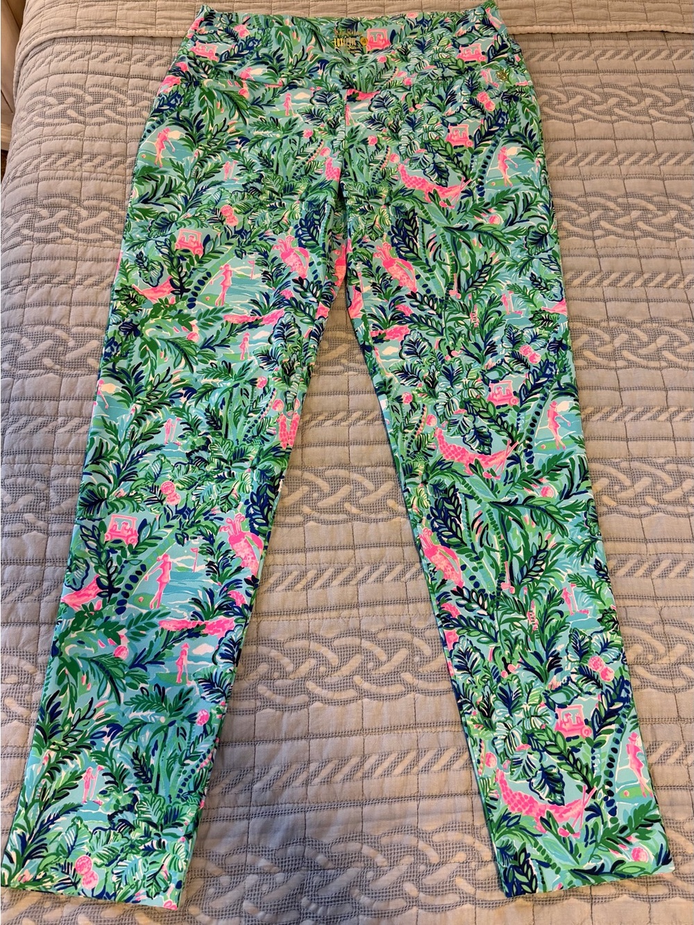 EUC Lilly Pulitzer Luxletic Corso Pants Size 4
